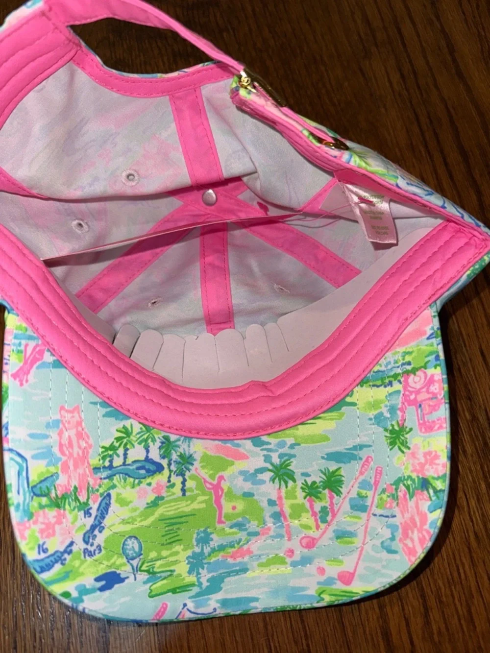 Lilly Pulitzer Women's Run Around Hat HONDA CLASIC TOILE NWT RARE!